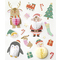 folia Weihnachts-Wabenball-Sticker CHRISTMAS