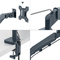 LEITZ Doppel-Monitorarm Ergo Dual, Armlnge: 453 mm,samtgrau