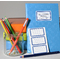 ZDesign SCHOOL Buchetiketten "Rahmen", blau