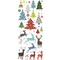 folia Weihnachts-Glitzer-Sticker CHRISTMAS