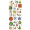 folia Weihnachts-Glitzer-Sticker CHRISTMAS