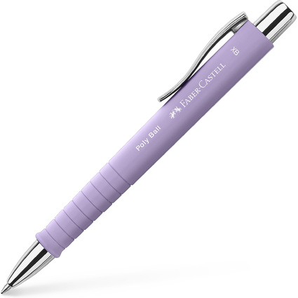 FABER-CASTELL Drukkugelschreiber POLY BALL XB, sweet lilac